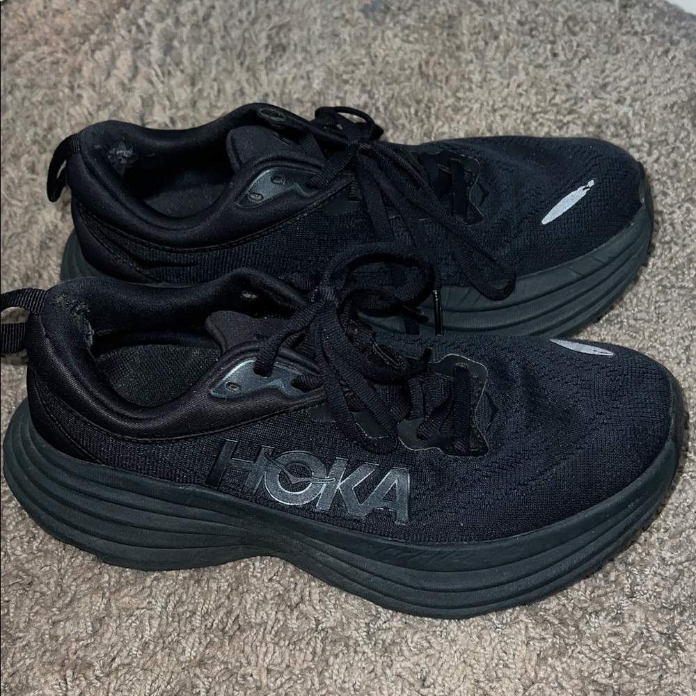 Hoka Black Athletic Sneakers